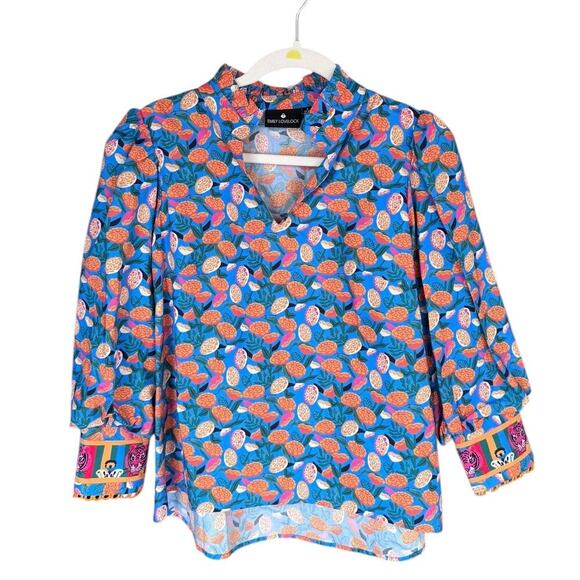 Emily Lovelock The Hailey Top in Blue - Size Small - Picture 3 of 6